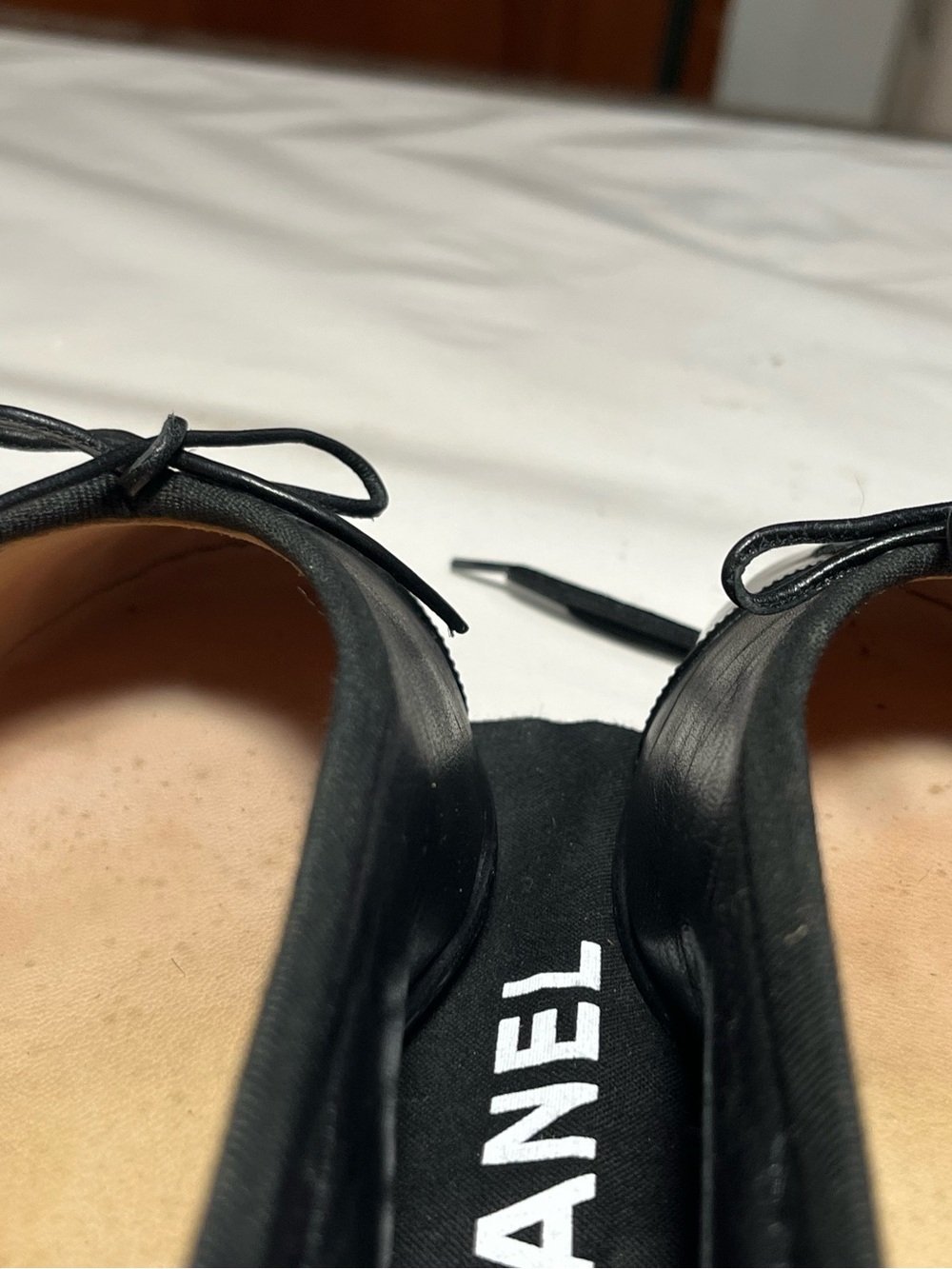 Vintage CHANEL Black Ballerina Flats - Picture 6 of 8